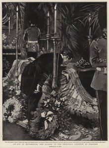 Un acte de révérence, le Kaiser dans la chapelle ardente à Osborne - William T. Maud